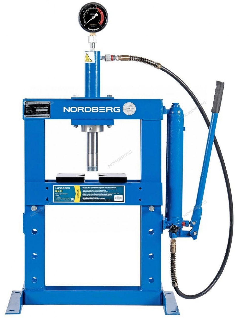Пресс настольный 10 т, гидравлический NORDBERG N3610